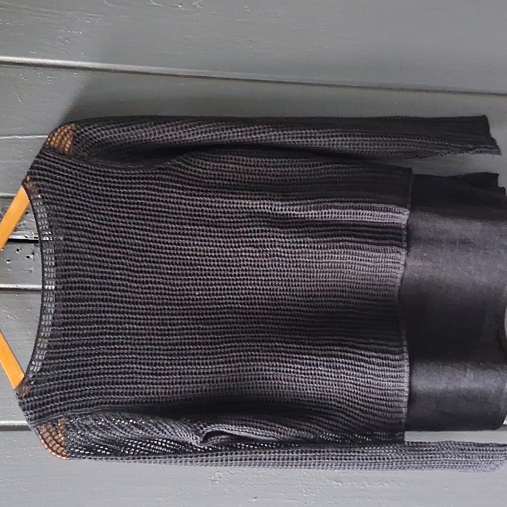 Eileen fisher organic linen mesh net top, SP. Like-New. SAME DAY SHIPPING! - Picture 2 of 4